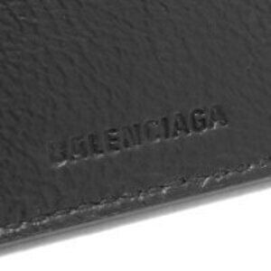 Balenciaga Cash Black Blanc fold Wallet White Tri